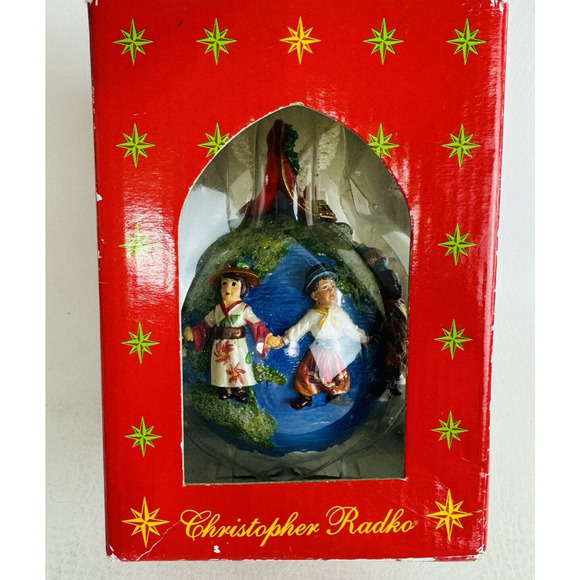 Christopher Radko United for Peace Christmas Ornament 2000 World New Open Box - Picture 1 of 8